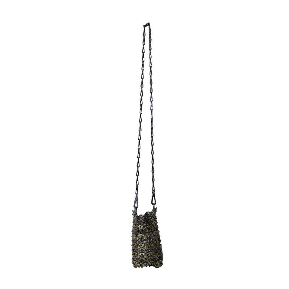 Paco Rabanne 1969 Iconic Mini Shoulder Bag in Silver Metal - Picture 1 of 8